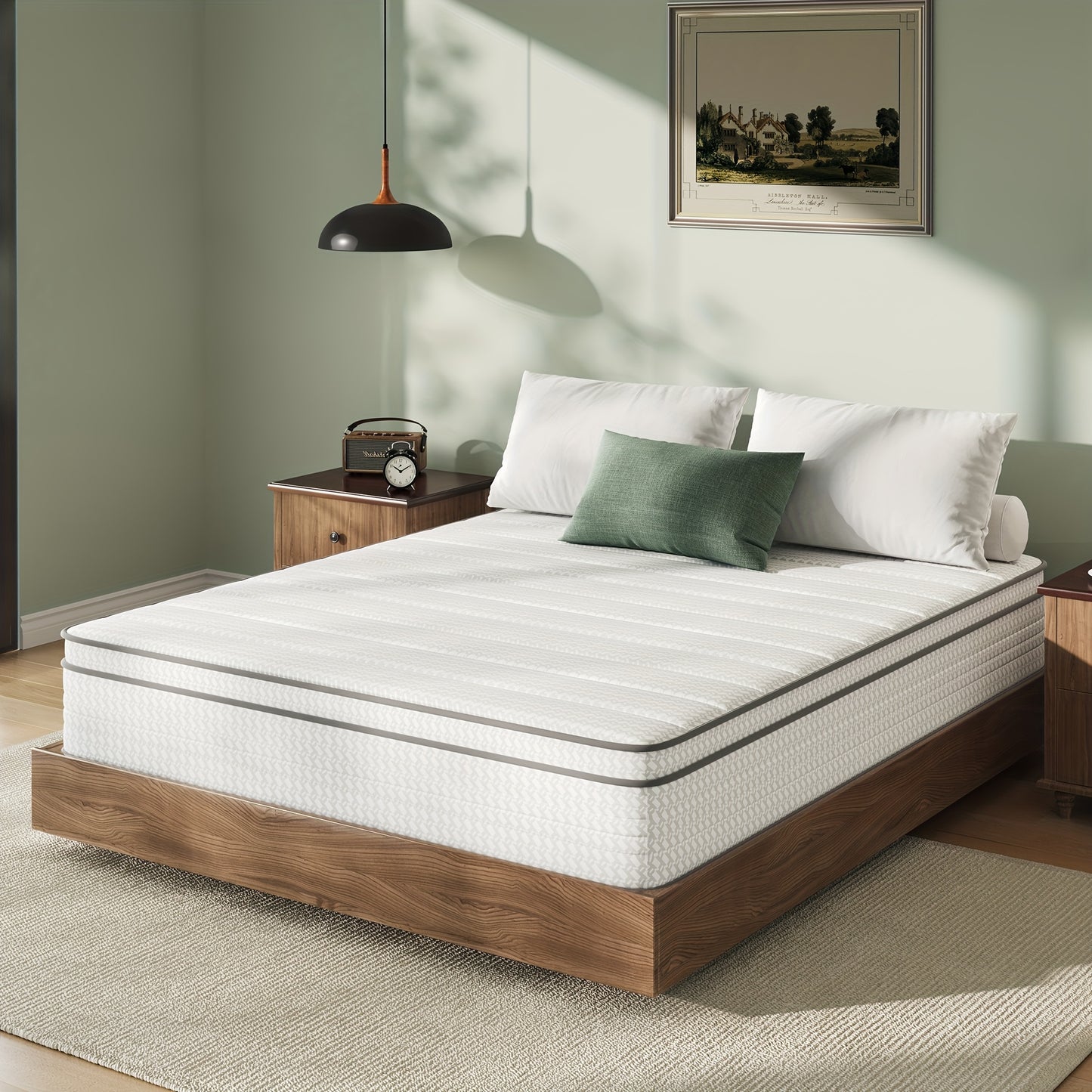 8 10 12 14 Inch Novilla Pocket Spring Hybrid Foam Mattress, Plush Mattress, SmartS Coil, Pillow Top Design And Motion Isolation, Ultra Plush Noah Pocket Spring Mattress, Mattress Single Size