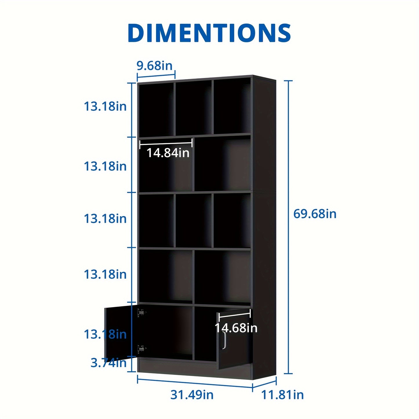 Modern Bookshelf Aurorome 70\