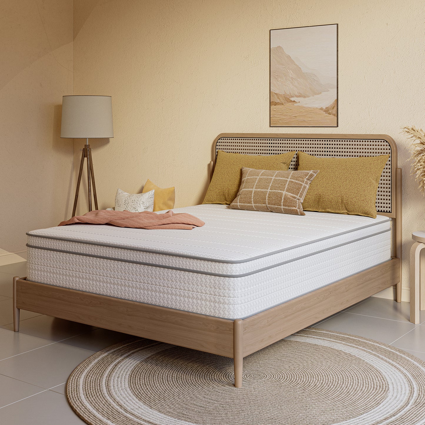 SweetNight 6\u002F8\u002F10\u002F12\u002F14 inch Memory Foam Hybrid Mattress With Pocket Springs, Twin Xl, Full, Queen, King, Sizes In A Box, Medium Firm, Mattresses For Support Comfort, Fiberglass-Free