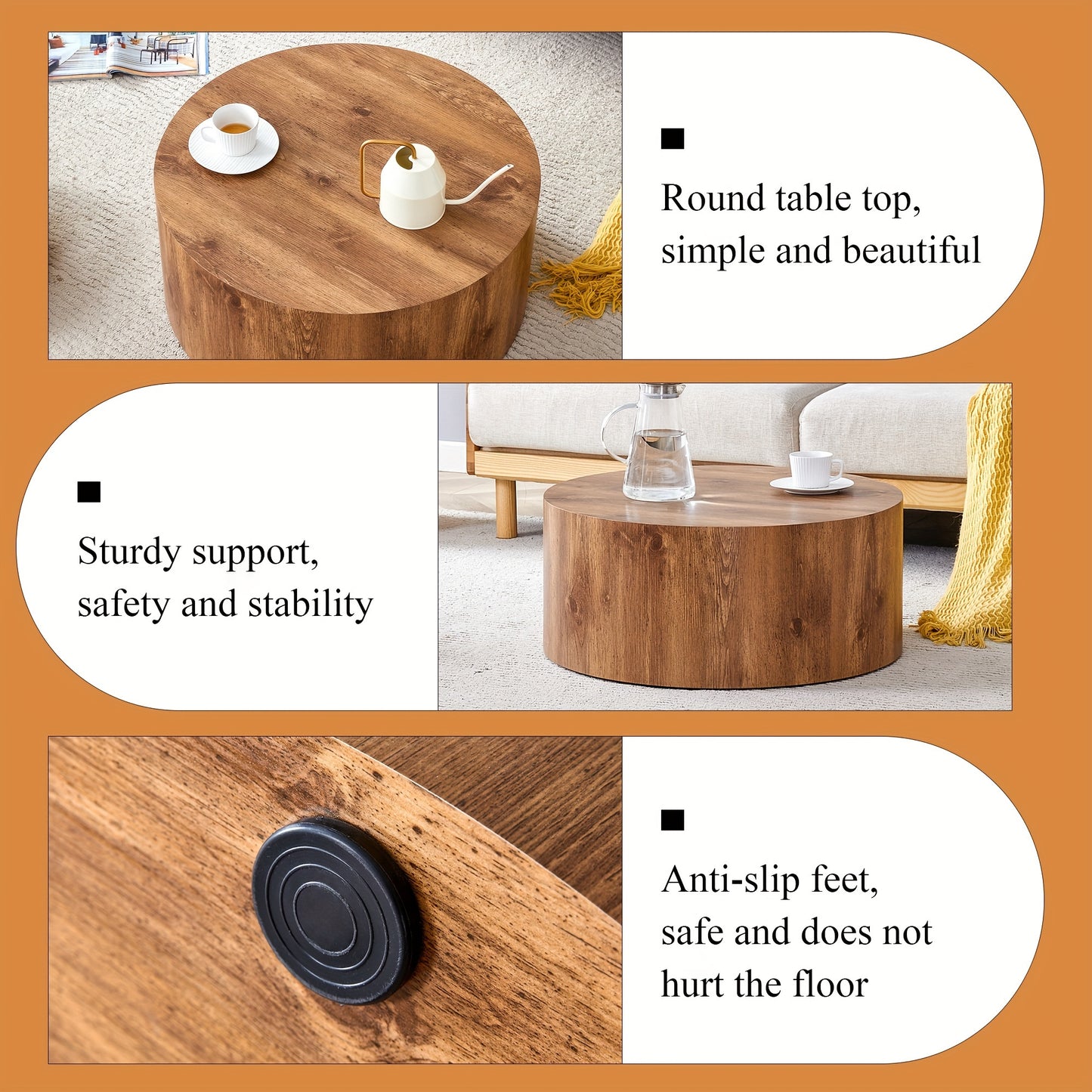 Round Coffee Table 27.5\