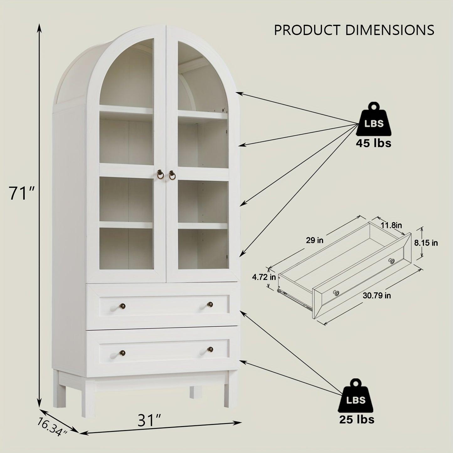 Modern Farmhouse Bookshelf 71\
