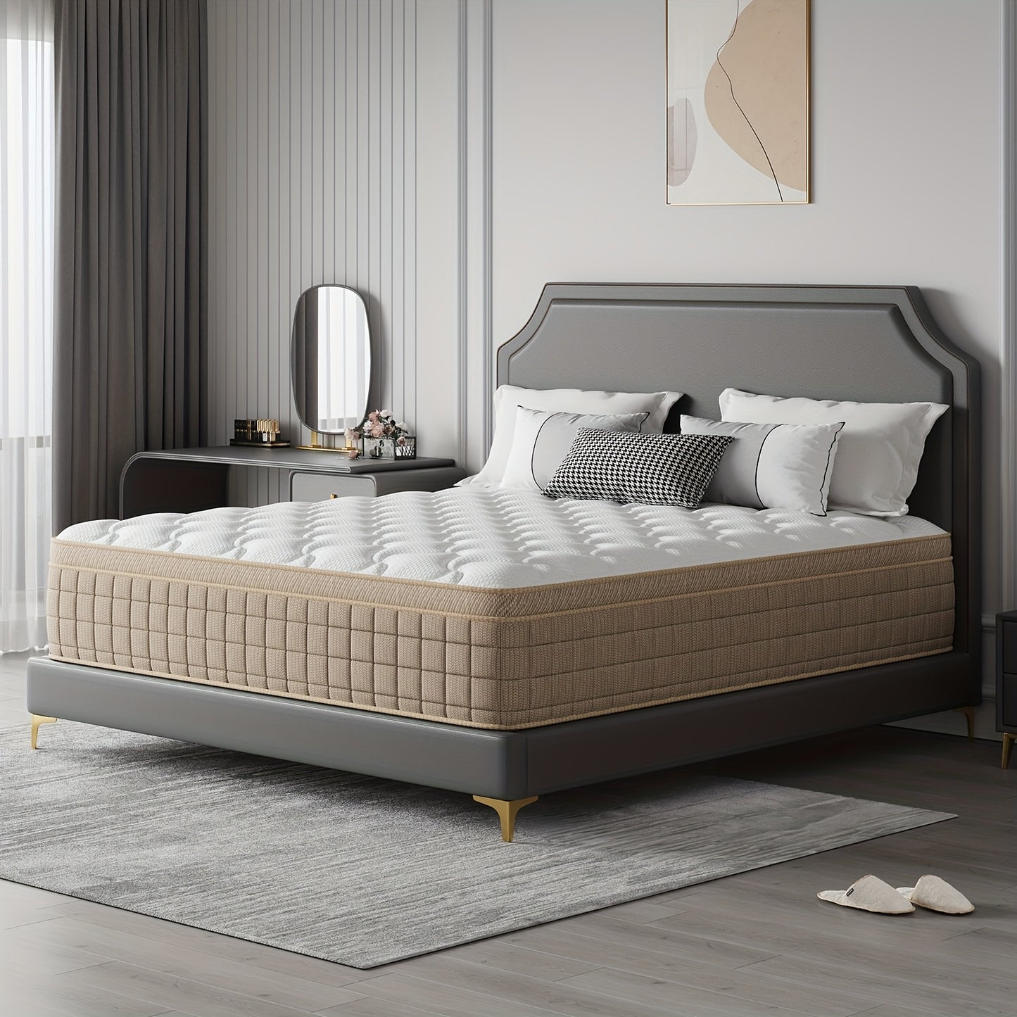 Luxury Gel Memory Foam & Pocket Spring Hybrid Mattress - 10\