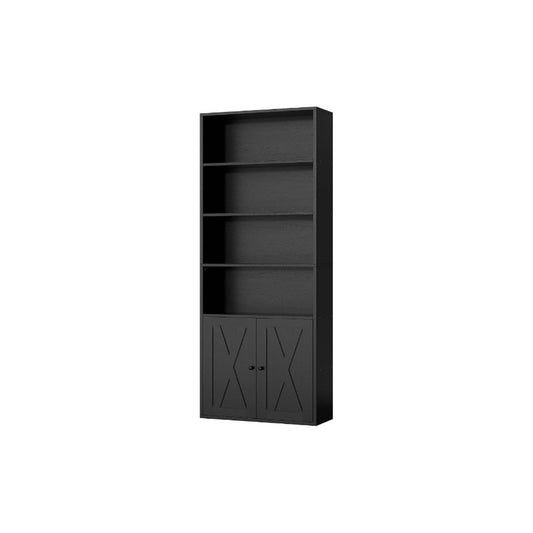 Bookshelf, Industrial Bookshelves and Bookcases with Floor Standing 6 Shelf Display Storage Shelves 70.6 inches Tall Bookcase Home Office, Living Room Black